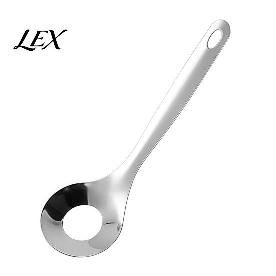 Meatball Maker for Shrimp Stainless Steel Spoon, Ergonomic Long Handle Manual Utensils, Non-Stick Cooking Supplies Home Oval Leak Design Kitchen Tool