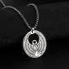 Egyptian Pyramid Pharaoh Isis Amulet Pendant Necklaces For Women Men Stainless Steel Jewelry Vintage Talisman African Gift