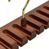 Wooden Belt Rack for Closet Wall Mount Sturdy Space Saving Tie and Belt Hanger Organizer Holder Holds 14 Belts