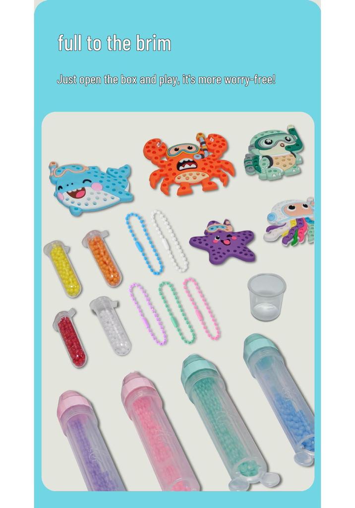 DIY Children's 3D Bead Pen & Sticker Painting Toy - Creative Educational Decor