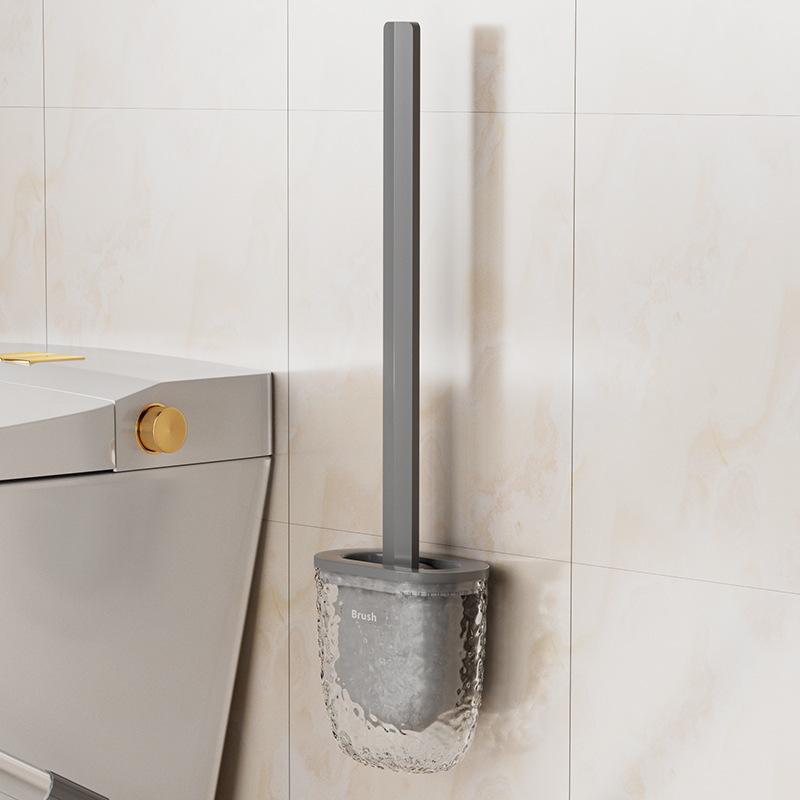 

Toilet Brush Toilet Brush Wall-mounted Long Handle Silicone Cleaning Brushes for Bathroom