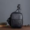 Convenient Baotou Layer Tree High Vegetable Tanned Cowhide Retro Casual Men's Chest Bag Diagonal Backpack