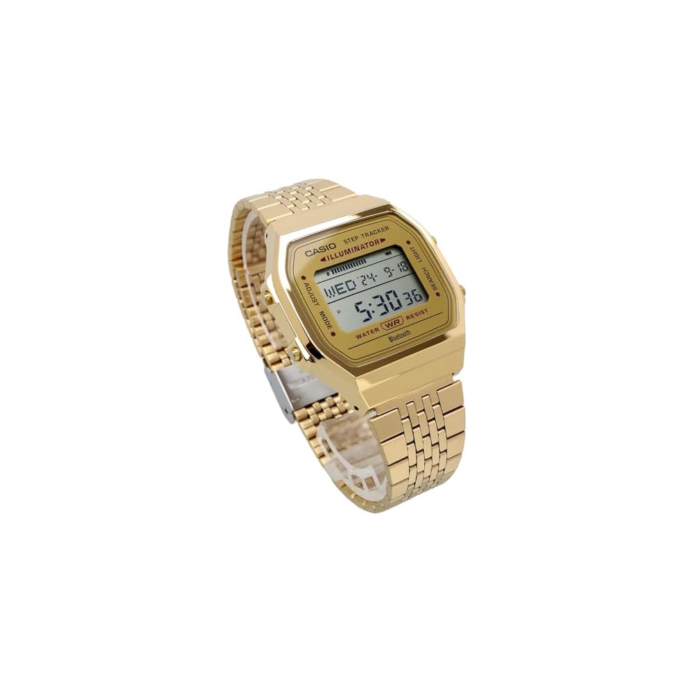 Casio ABL-100WEG-9A Bluetooth Digital Watch with Step Tracker Unisex Gold