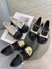 Round Head French Mary Jane Small Leather Shoes Women's 2025 Summer New One-button Retro Thick Heel High Heel Platform Single Shoes