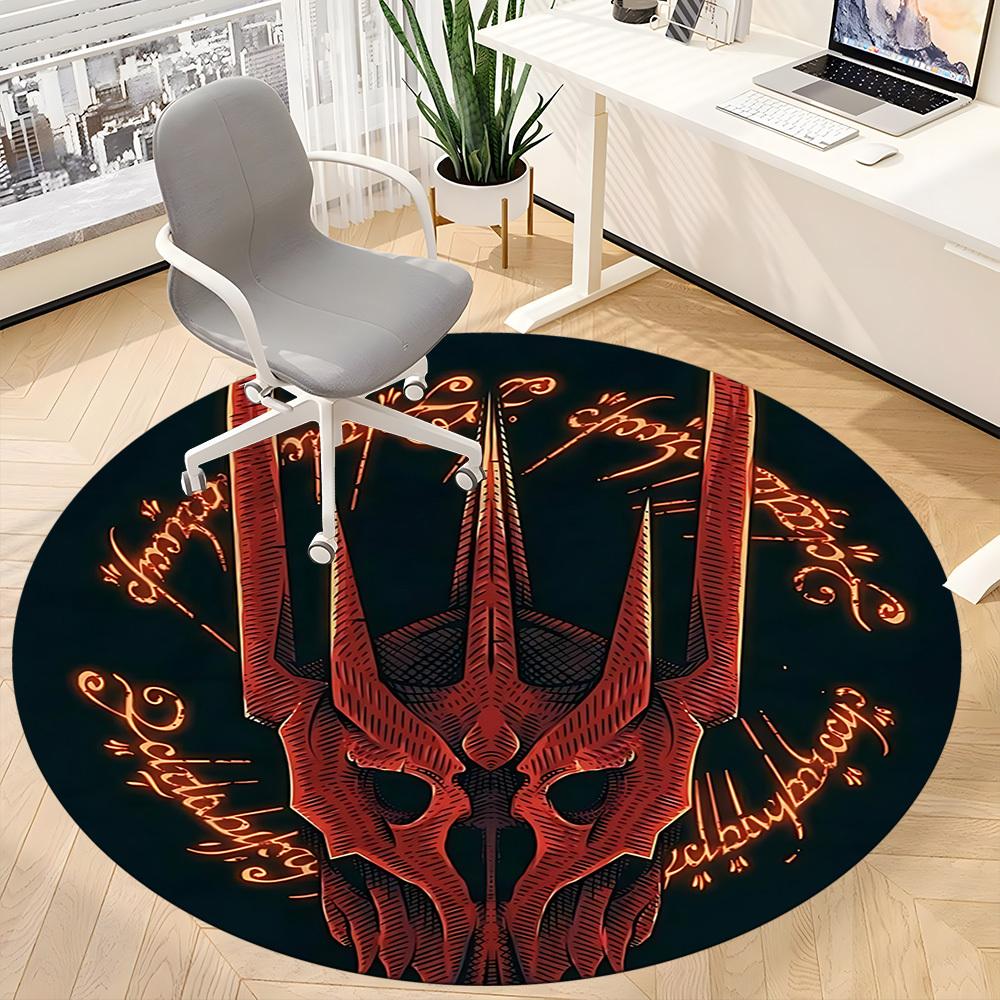 1pc The Lord of the Rings Office Round Area Rug, Under Office Chairs Bedroom Living Room Home Decor A1022181