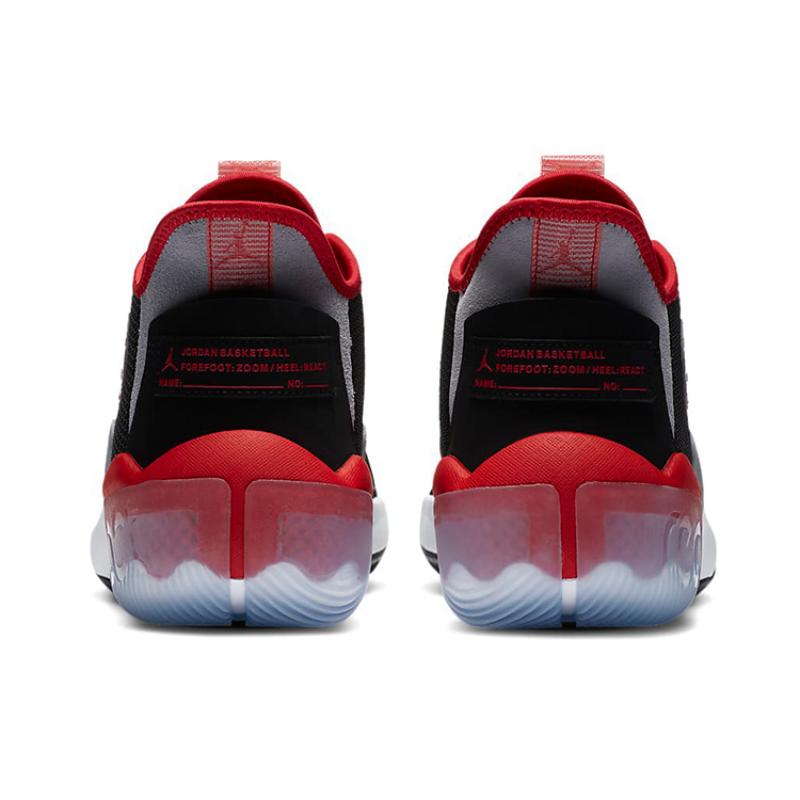 Jordan Reakční basketbalové boty Pánské Mid top Černé/Bílé/Červené Jordan CK6617-006