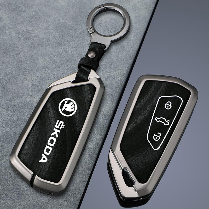 EBL2 Car Smart Remote Key Case Cover For Skoda Superb A7 Kodiaq Octavia A8 2021 Protector Holder Shell Keyless Keychain Accessories