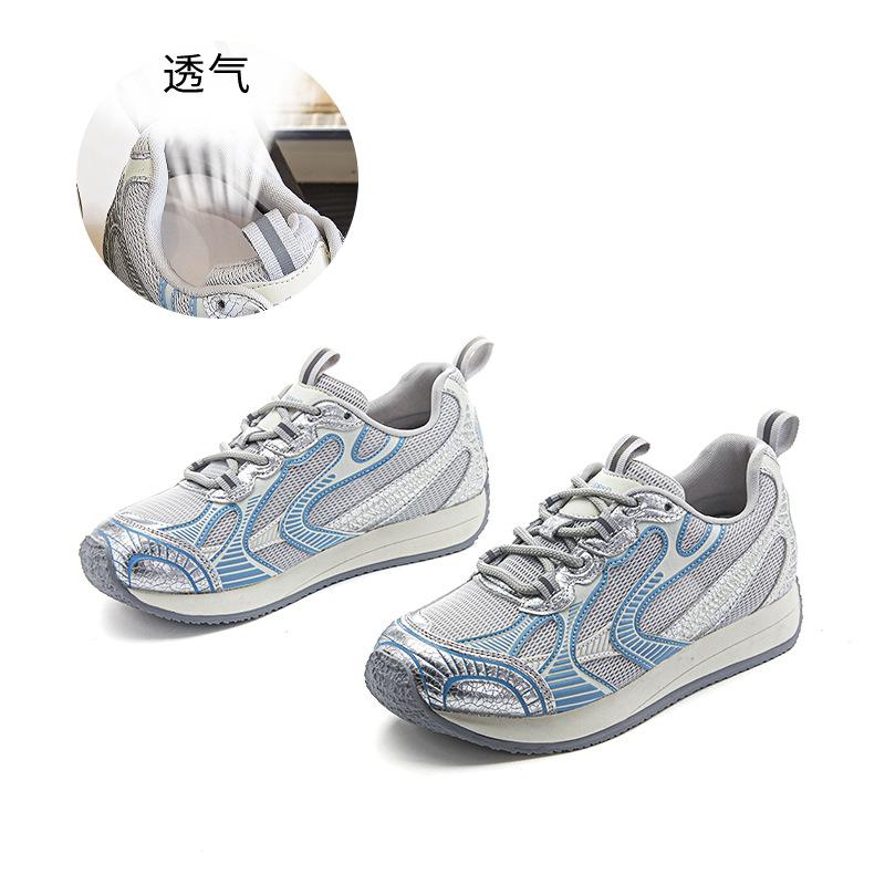 Absorbent sole dad shoes women's 2025 summer new platform-soled sports shoes women's versatile casual shoes mesh breathable women's shoes