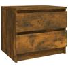 VidaXL Table de chevet Chêne fumé 50x39x43,5 cm Bois d'ingénierie815822