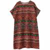 Summer Vintage Printed Loose Cotton and Linen Dress