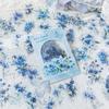 20-Sheet Vibrant Ink Botanical Illustration Stickers, Elegant Floral/Herb Motifs Smooth Surface, Easy to Peel for Handmade Card