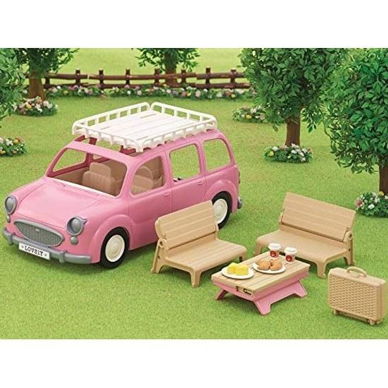 Sylvanian Families Vehicle Can Carry Many Picnic Wagon V-06 ST Mark Certified Ages 3 Up Toy Dollhouse EPOCH