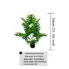 Highly Realistic Artificial Green Potted Plant with Spring Rain Leaves for Home, Living Room, or Garden Decor