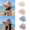 Breathable Summer Sun Hat Wide Brimmed Sunscreen Visor Cap Casual Women's Bucket Hat  Travel