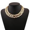Metal Necklace European and American Exaggerated Short Necklace Collarbone Chain