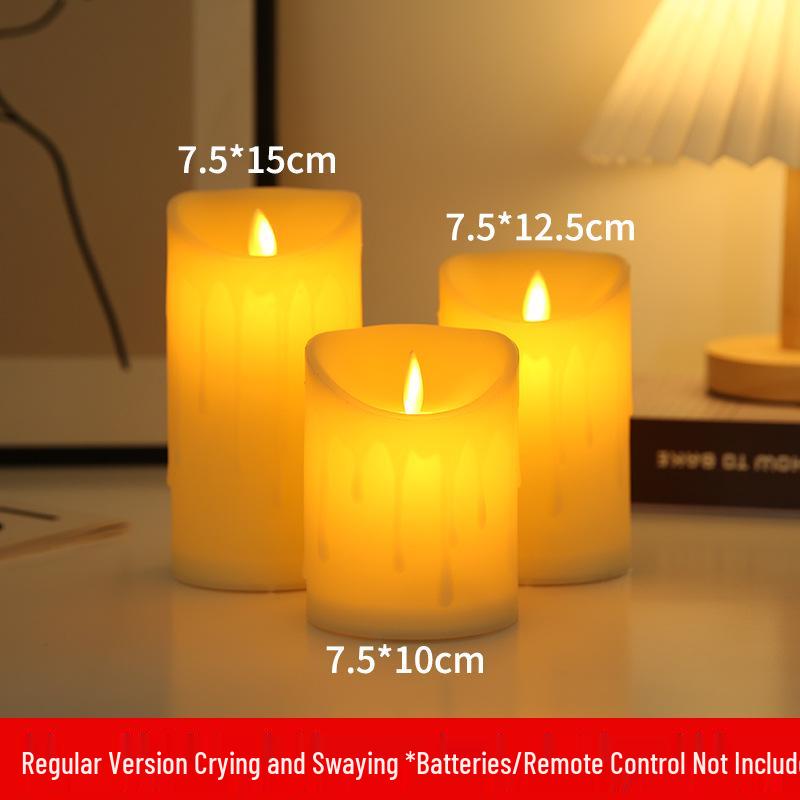LED Simulated Candle Lamp for Qixi Festival & Valentine's Day Decor