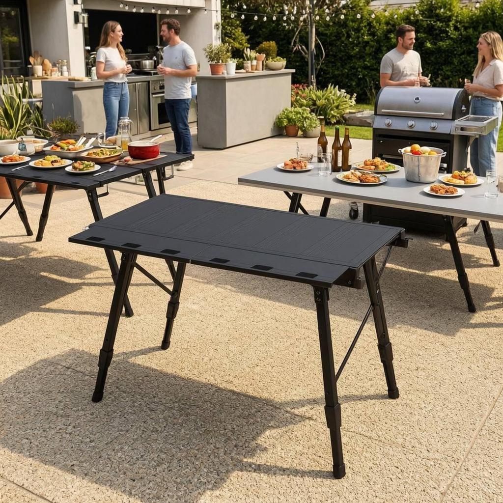 Camping Kitchen Table Lightweight Cooktop Cooking Surface Space-Saving Storage