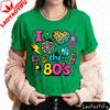 I Love The 80s Retro Style Unisexs TShirt Vintage Design Graphic Printed Tshirt Casual Summer Round Neck Cotton Short Sleeve