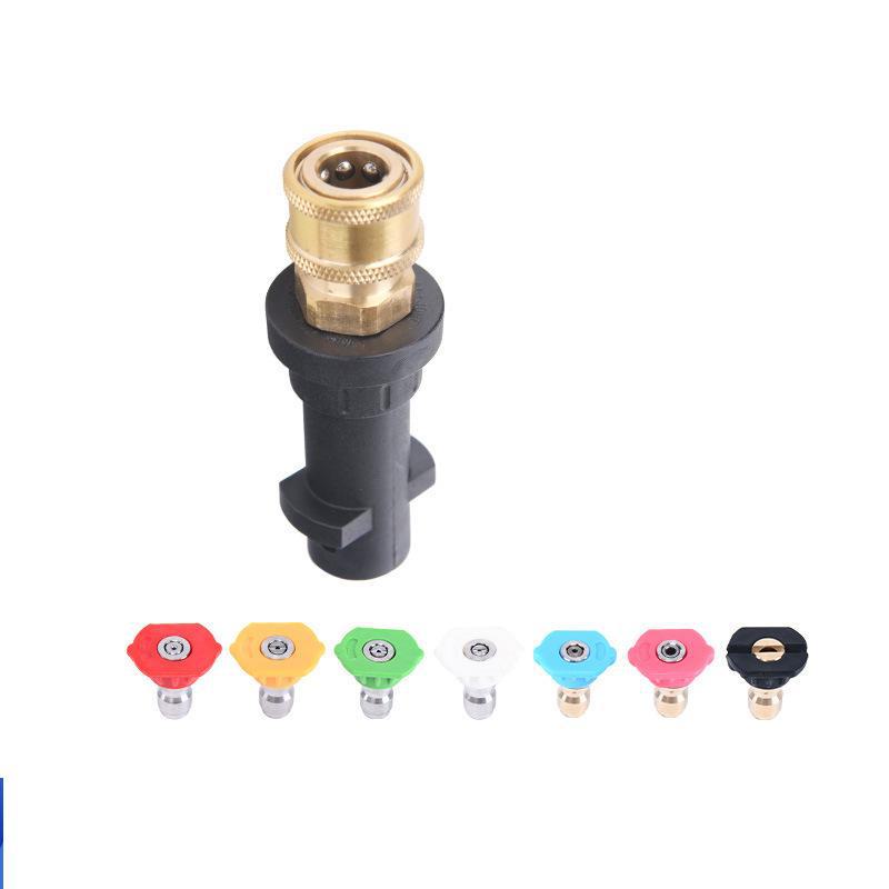 Karcher K2-K7 Hochdruckreiniger-Schnellanschluss-Kupferadapter mit 5-Farben-Düsensatz