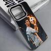 Football R-Ronaldo Colorful Silver Back Phone Case For IPhone 17 16 15 14 13 12 11 Plus Pro Max Plus