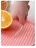Transparent Disposable Fruit and Dessert Forks - Portable, Food-Grade Skewers for Household Use