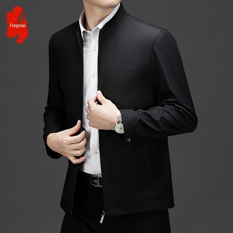 

Men s Executive Business Casual Stand Collar Jacket 4XL