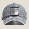 Anime Girl with “Baka” Text Washed Baseball Cap