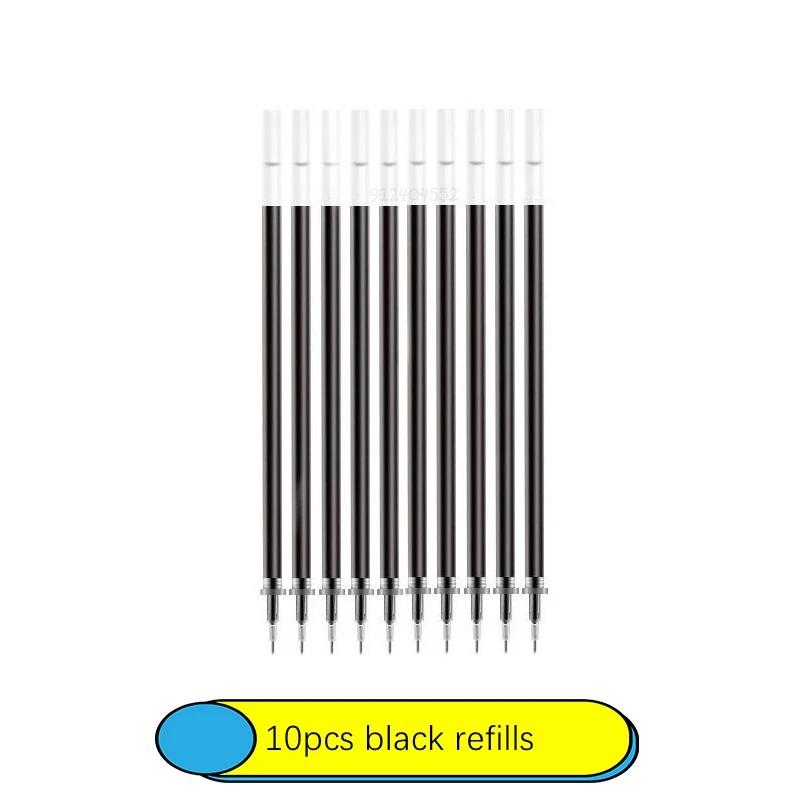6-25Pc 05mm Gel Pen Kit Neutral Pen Black/Blue/Red Color Replacable Refill Smooth Writing School Stationery Supplies