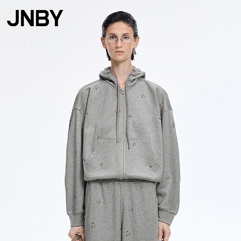 JNBY 2026 Spring Hooded Zipper Sweatshirt