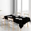 Luxury Dining Tablecloth Modern Geometric Design Kitchen Decoration Solid Black Yellow Gold Colorful Table Cover Rectangular Sha