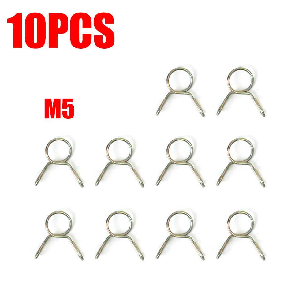 

10Pcs 5/6/7/8/9/10/11/12/13/14mm Stainless Steel Spring Hoop Hose Clamp Adjustable Oil Hose Water Pipe Fixed Clip Home Hardware