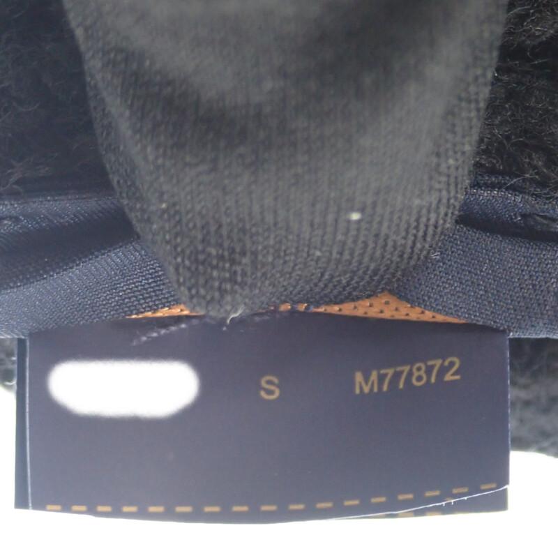 Louis Vuitton M77872 S Knit Cap Black Wool Women