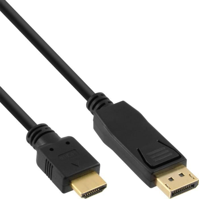 Câble vidéo - inline - 17187 - 0,3 m - displayport - hdmi type a - mâle/mâle