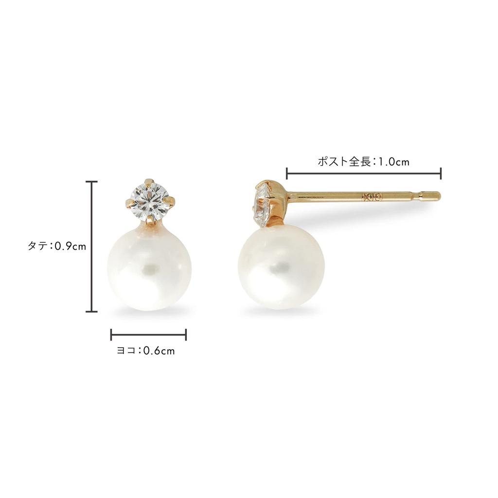 ESTELLE [WEB Exclusive] K10 Yellow Gold Cubic Zirconia Earrings 0242-0722-0019-0000