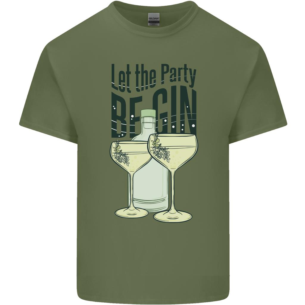 Let the Party be Gin Funny Alcohol Unisexs Light Cotton TShirt