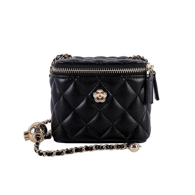 Camellia Diamond Chain Mini Bucket Bag - Secret Garden Style