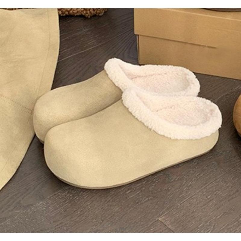 Fall/Winter New Style High-Heeled Front-Opening Slippers with Thick Soles Women's Shoes
