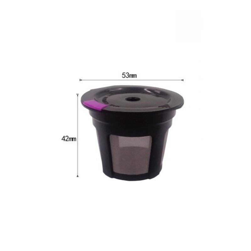 Reusable Refillable Coffee Capsule Filter Cup Kit Compatible with K Cup Mini Plus, Reusable K CUP Coffee Filter Coffeeware
