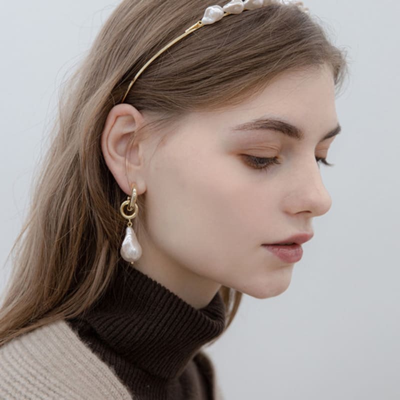 Jean Paul Clarisse Middle Baroque Pearl Hairband JP-21-027HB