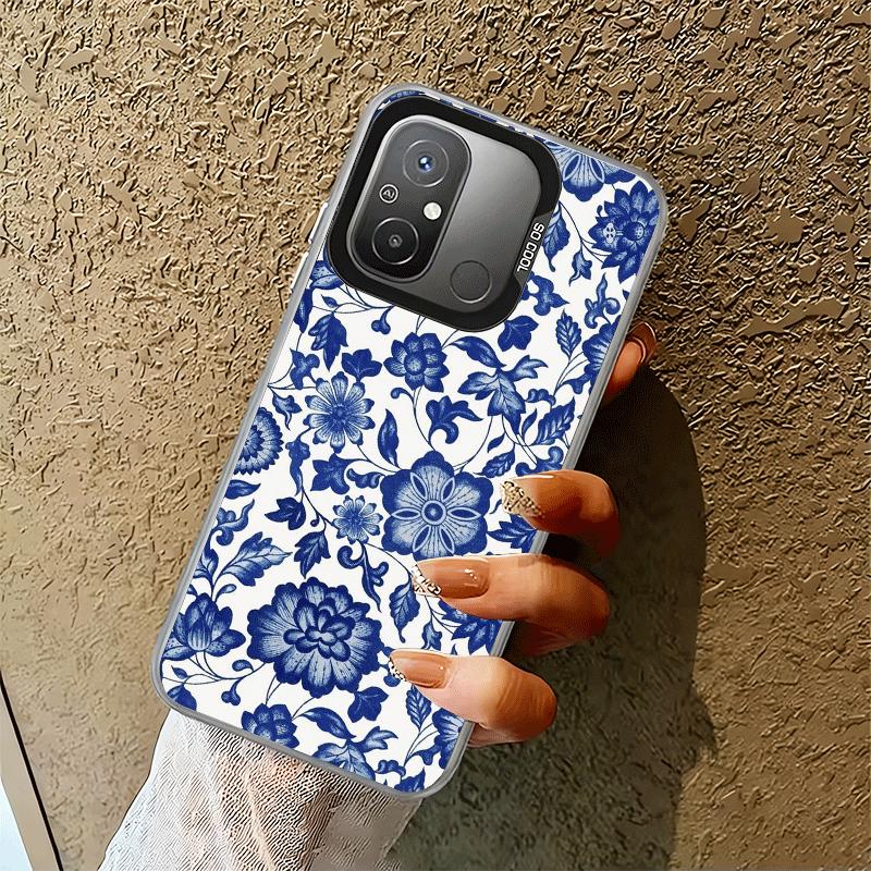 Blue And White Porcelain Pattern Shockproof Phone Case for Xiaomi Poco X7 X6 X5 X3 Pro F7 Ultra M8 Redmi 15C 15 14C 13C 12C 10C