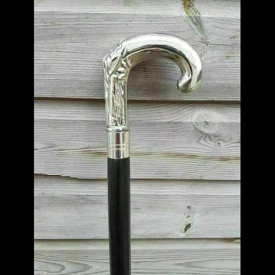 

Антикварный зонтик викторианская деревянная трость ручка в виде головы орла подарок