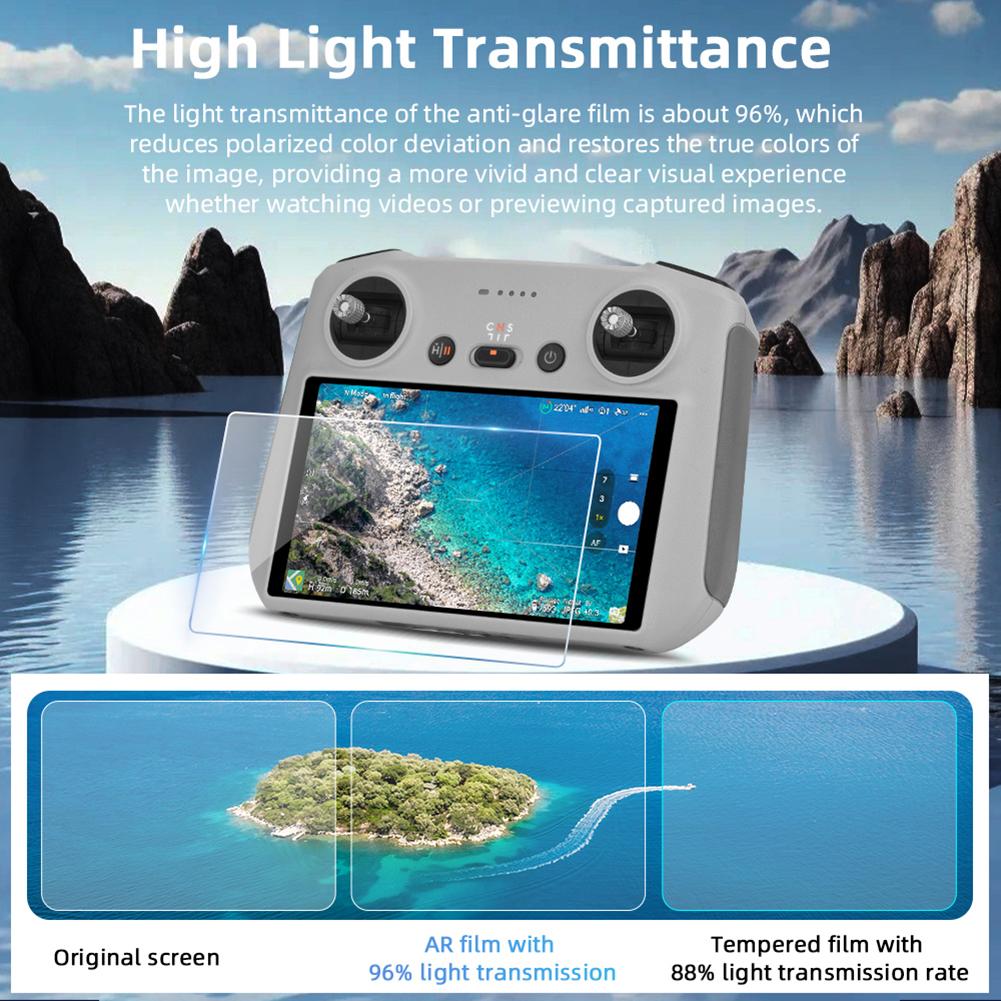 Protective Film Waterproof Screen Protector Slim Screen Protector Film for DJI Mini 3/4 PRO RC RC 2 Remote Accessories