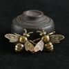 1/10pcs Small Bee Antique Figurine Vintage Insect Sculpture Home Office Desktop Decoration Crafts Creative Statue Ornaments