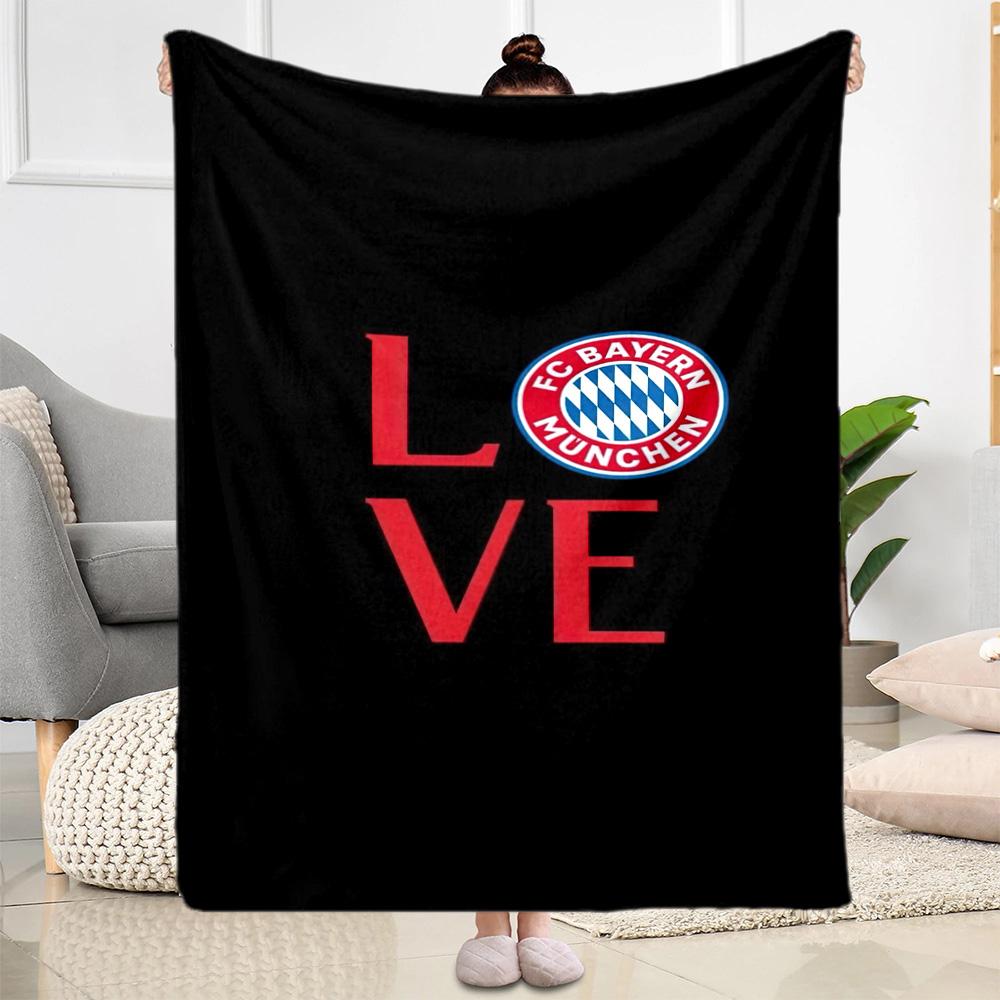 Bayern Munich Blanket Comfortable Perfect for Office Office Chair Bedding All-Season Use Modern Style Best Holiday Gift for Friends Family