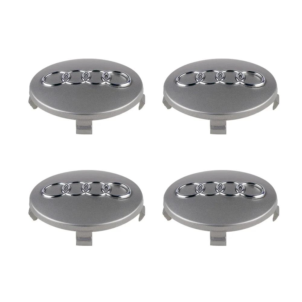 4 PZ 59mm Coprimozzi Centrali per Ruote Auto Copri Cerchioni Ruota Sostituzione Decorazione Per AUDI S A4 B8 B6 B9 B7 A3 8P 8V 8L A6 C6 C5 Q5 A5