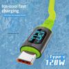 1/3Pcs 1.5 Meters Wire Type-C Digital Display Charger Cable Usb C To C 120W Fast Charging Power Display Cable Cord For Phone 17