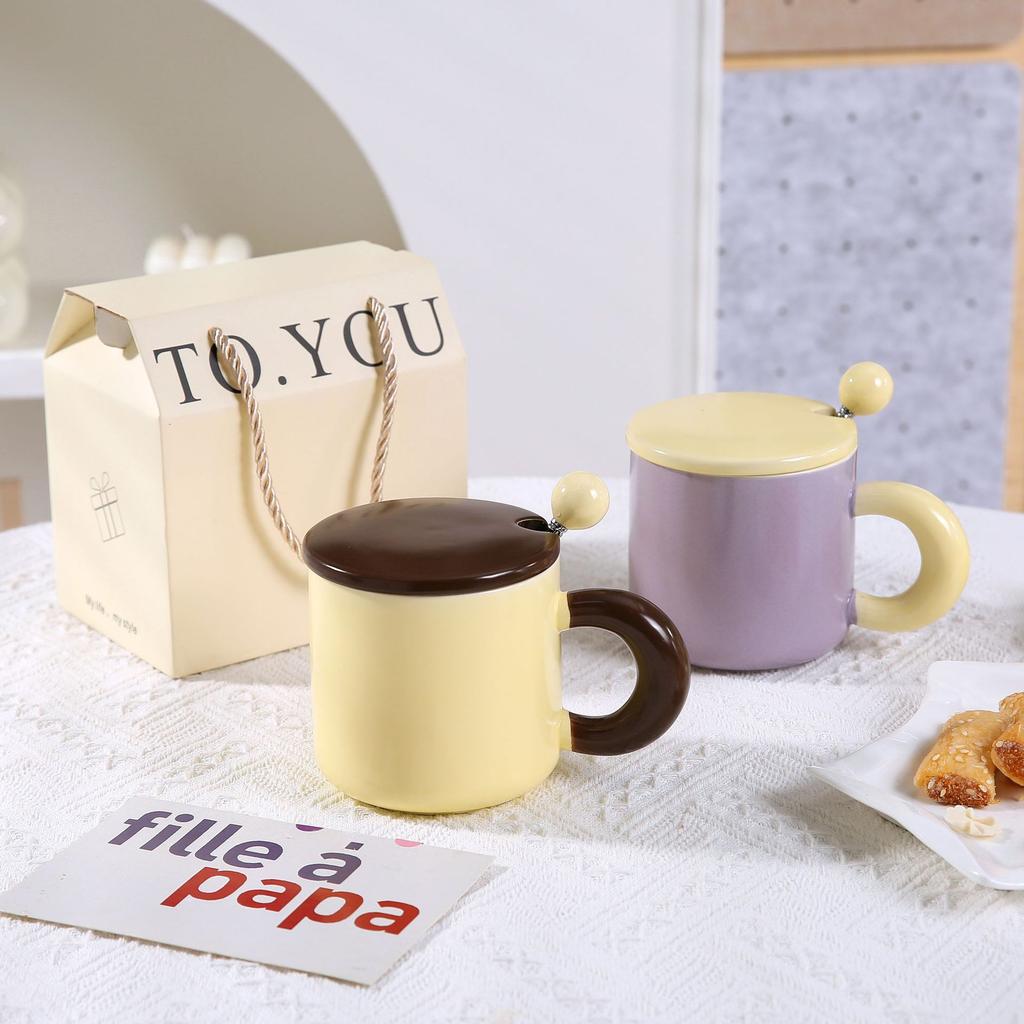 Ins Air Mug Breakfast Cup Large Capacity Couple Cup Cup