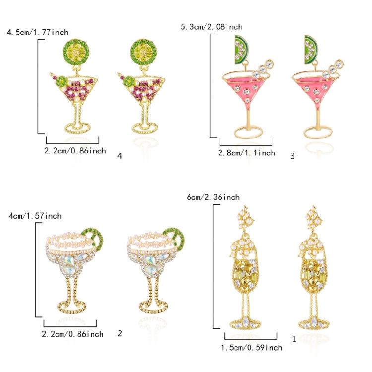 Lovely Lemon Shaped Cocktail Earrings Craft Of Sturdy Alloy For A Fun Flirty Look