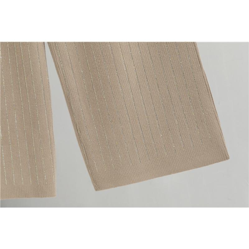 Women's Plus Size Wide Leg Pants Hooded Knit Cardigan Set Autumn Fashion Loose Casual Pant Suit