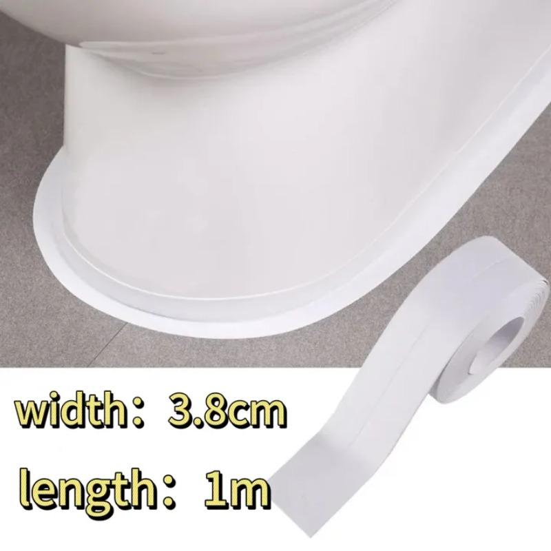 PVC Waterproof Wall Sticker Self-adhesive Sink Stove Crack Strip Kitchen Bathroom Bathtub Corner Sealant Strip New Style